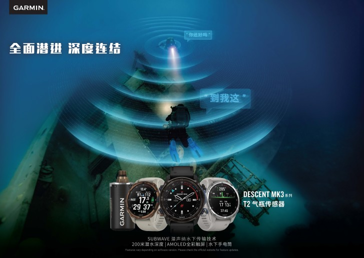 Garmin佳明携Descent Mk3i亮相DRT潜水展，打造全新水下沟通体验
