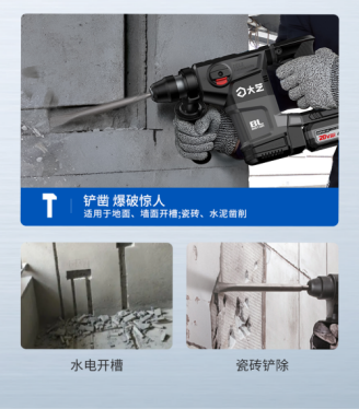 大艺科技A7Pro51-28锂电无刷电锤测评：高效耐用，施工新利器