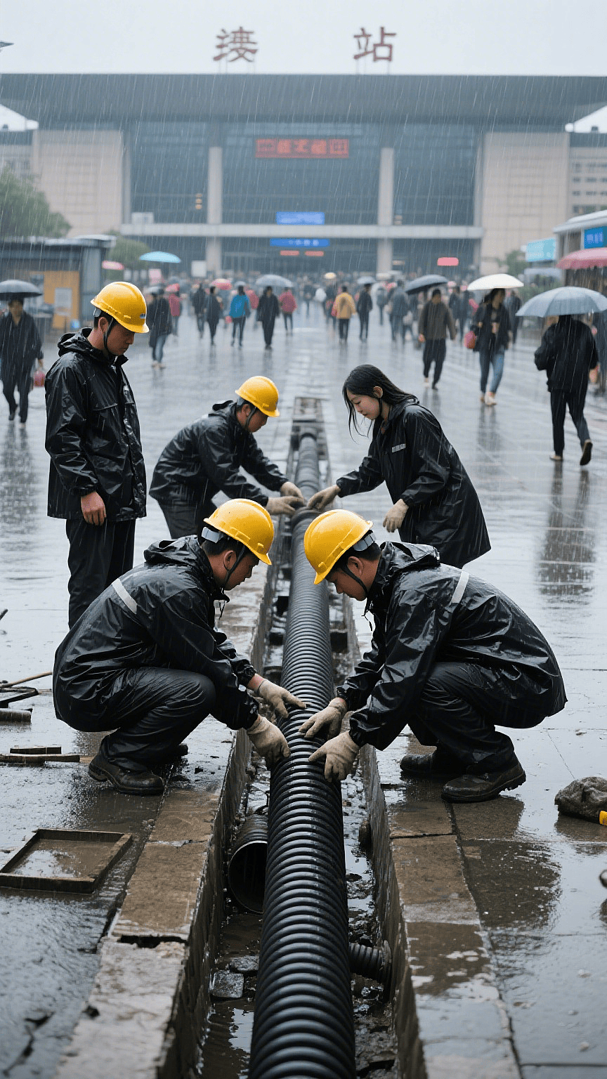 雨塑雨污管：排涝护城，九分公益暖人心
