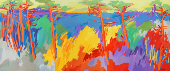 《色彩的救赎：论晨晓绘画中的生命治愈力》