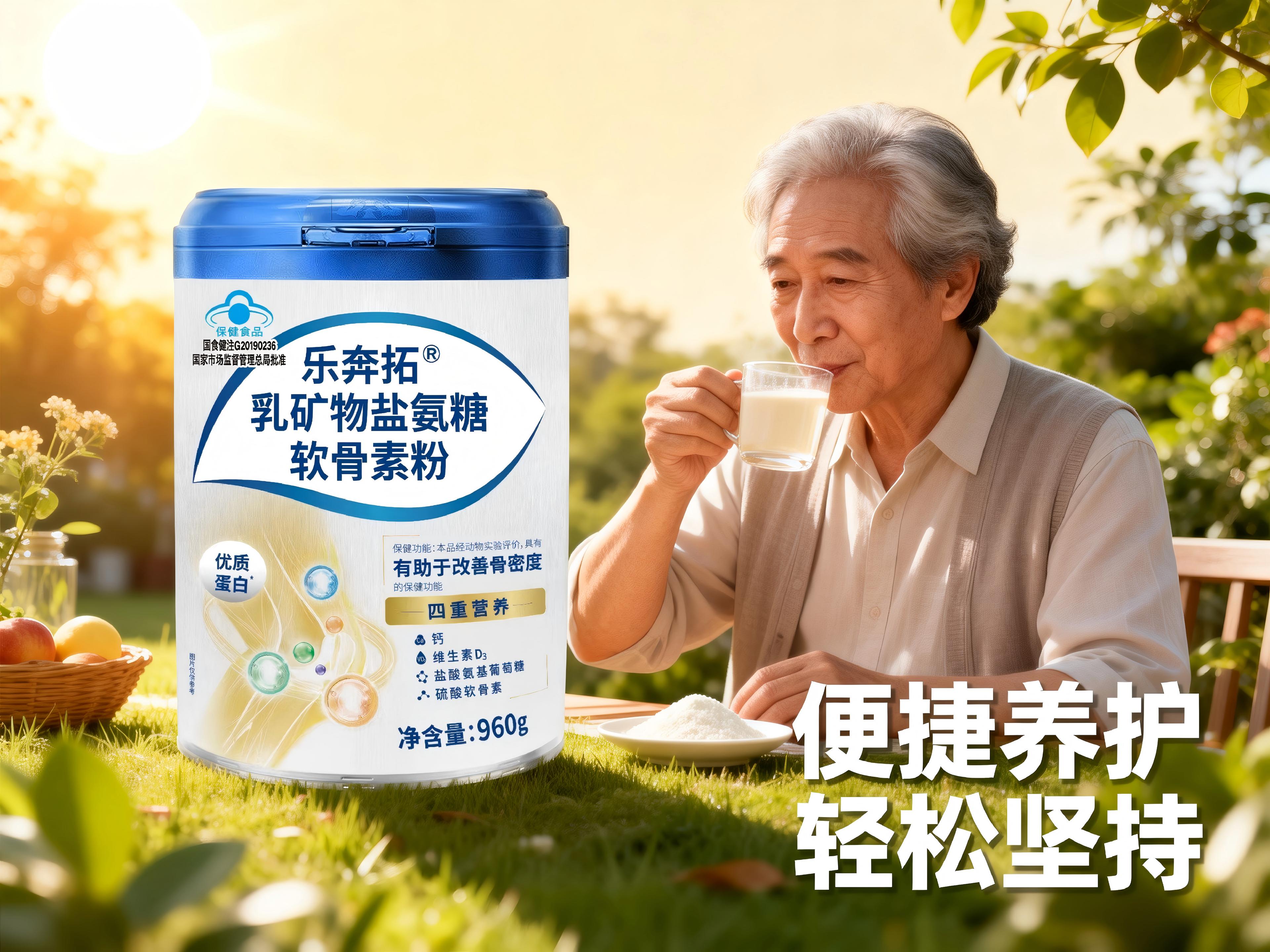 不止护软骨，更强骨骼！乐奔拓氨糖软骨素，多维配方新选择！