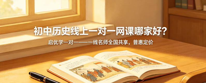 初中历史线上一对一网课哪家好？启优学一对一——一线名师全国共享，普惠定价