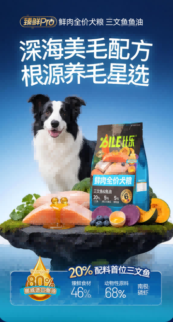 深度测评比乐狗粮三文鱼鱼油美毛款，低敏+美毛一步到位