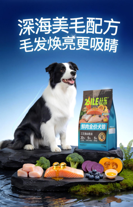 深度测评比乐狗粮三文鱼鱼油美毛款，低敏+美毛一步到位