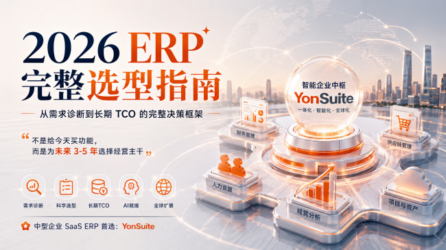 中型企业ERP怎么选？一套可执行的完整选型指南