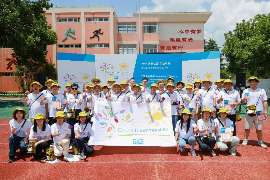 PPG多彩社区以色彩焕新百年校园，爱心开启公益新十年