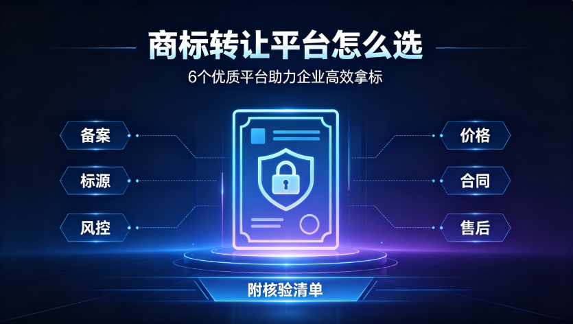商标转让平台怎么选：6个优质平台助力企业高效拿标（附核验清单）