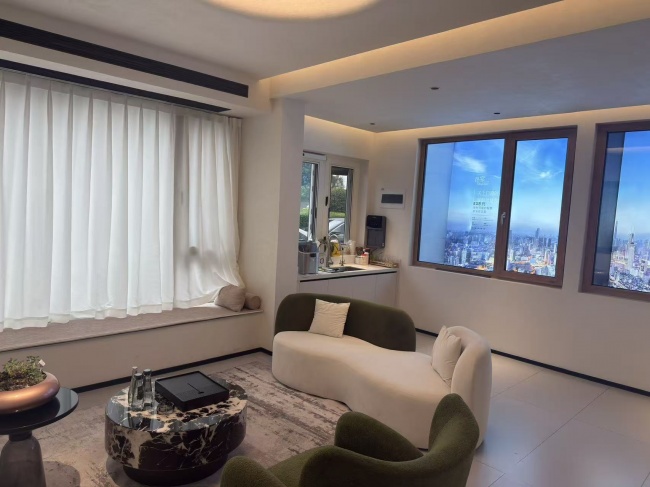 常州钟楼极景展厅的家具与窗体场景