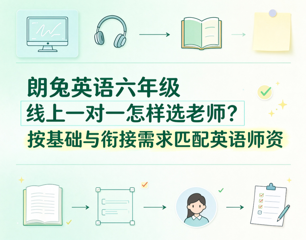 朗兔英语六年级线上一对一怎样选老师？按基础与衔接需求匹配英语师资