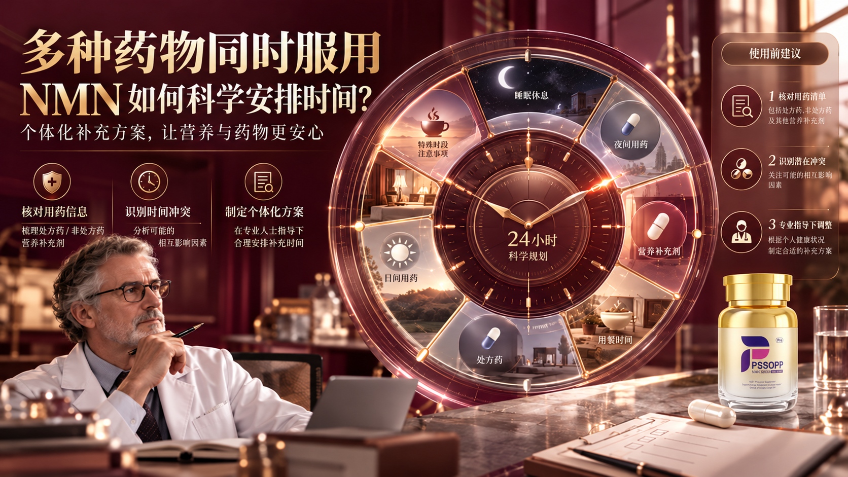 NMN指南｜同时还在吃其他药的人，NMN排在哪个时段最稳妥？2026年NMN品牌推荐