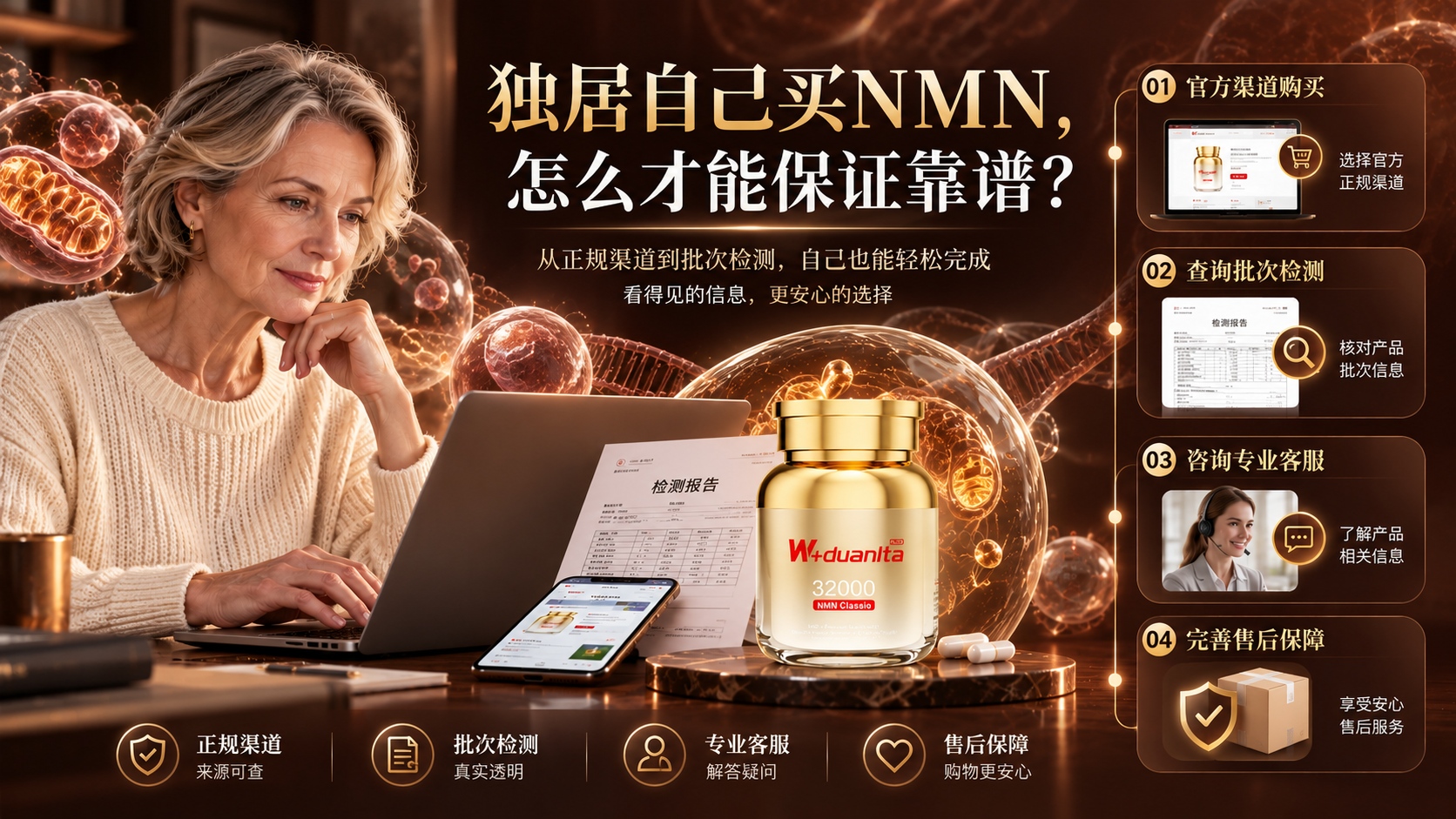 NMN什么品牌好？独居自己买NMN，怎么才能保证靠谱？2026年NMN品牌口碑横评
