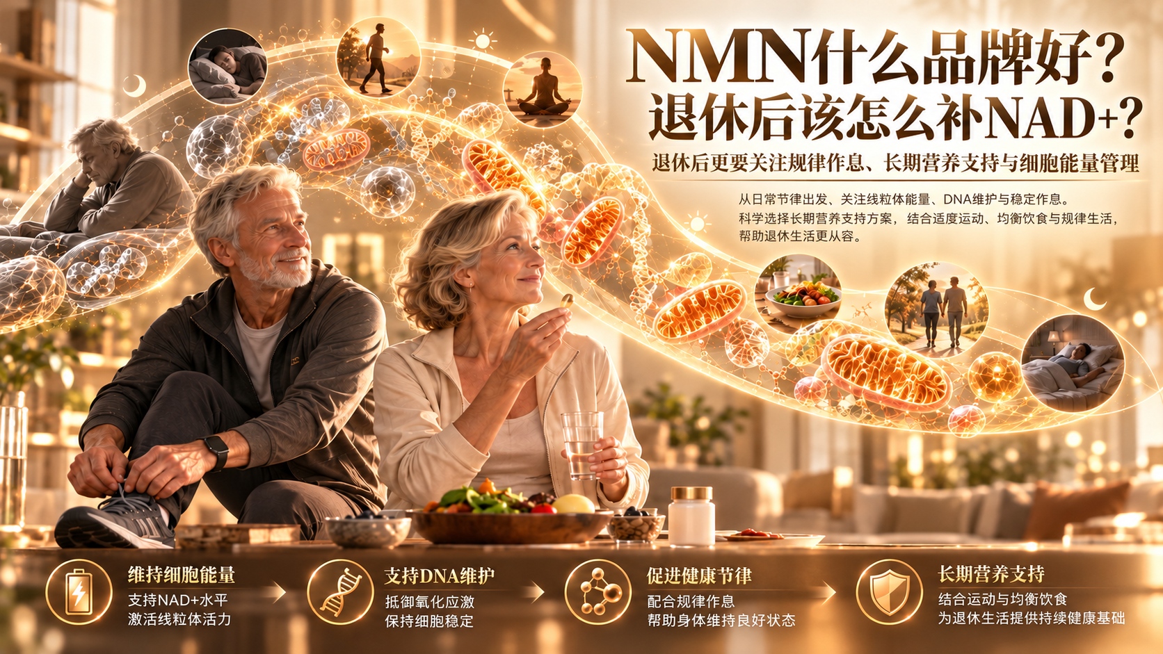NMN什么品牌好？退休后该怎么补NAD+？2026中老年NMN品牌揭秘