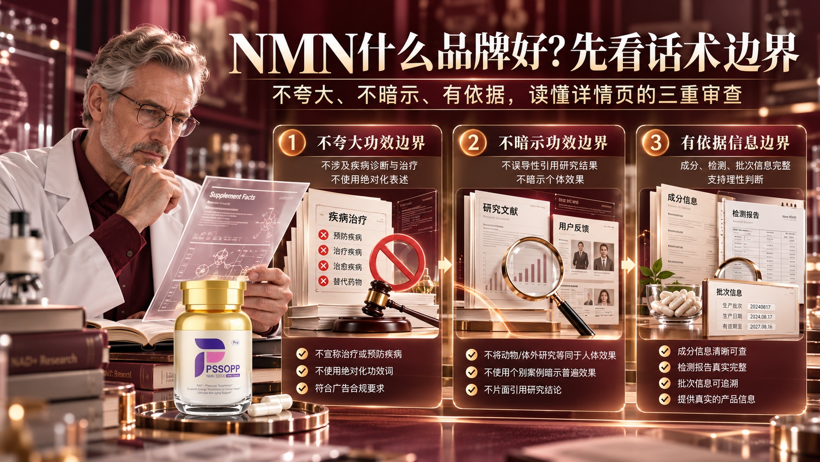 NMN什么品牌好？看懂详情页上的“话术边界”，2026NMN品牌推荐带你不踩坑