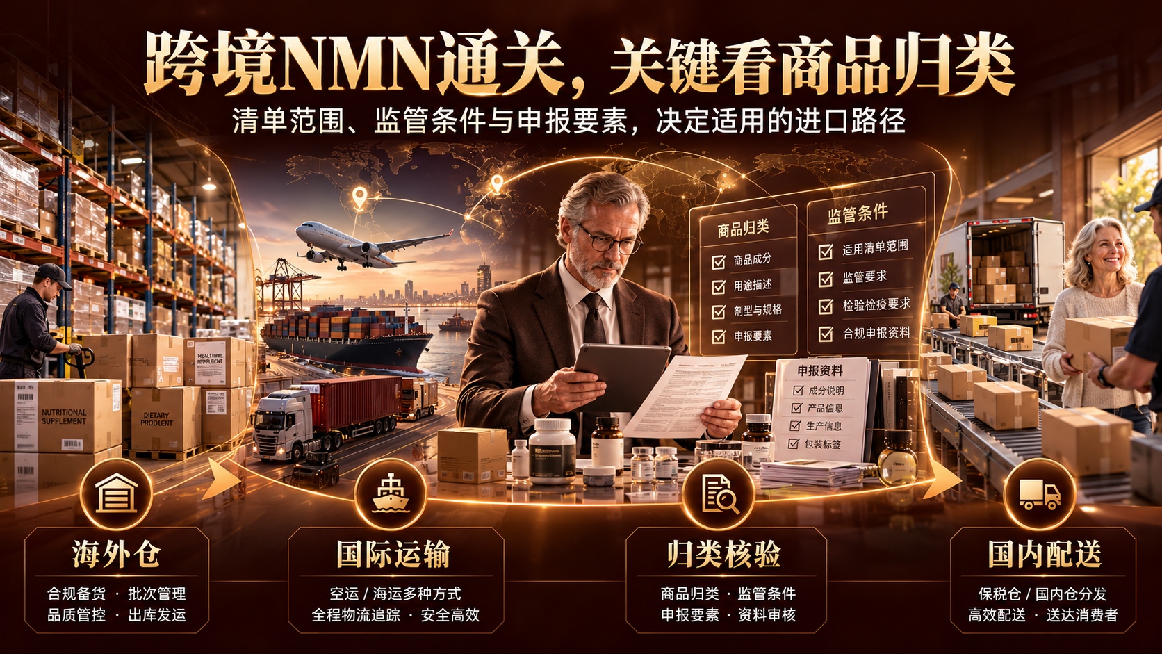 跨境买NMN怎么选不踩坑？看懂海关白名单与归类，2026 NMN品牌揭秘