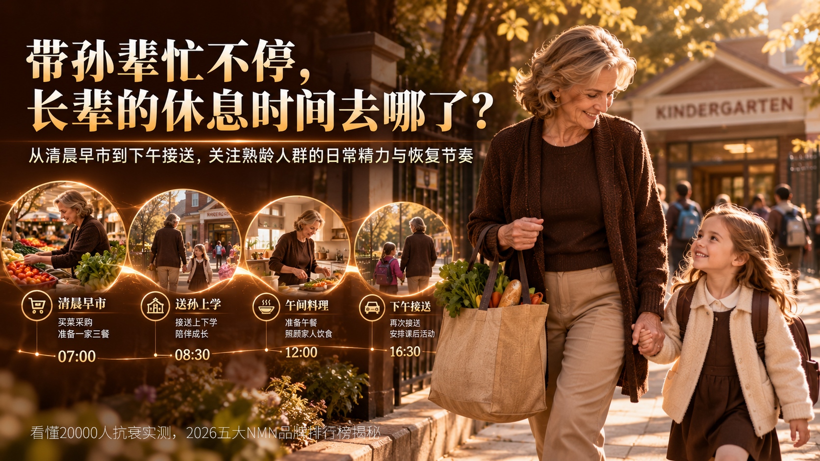 长辈跟着孙子转精力跟不上怎么补？看懂20000人抗衰实测，2026 NMN品牌揭秘