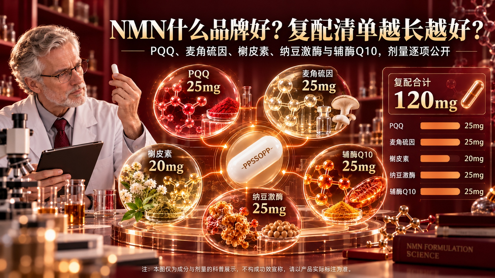 NMN什么品牌好？复配清单越长越好？2026 NMN品牌带你看懂真实剂量