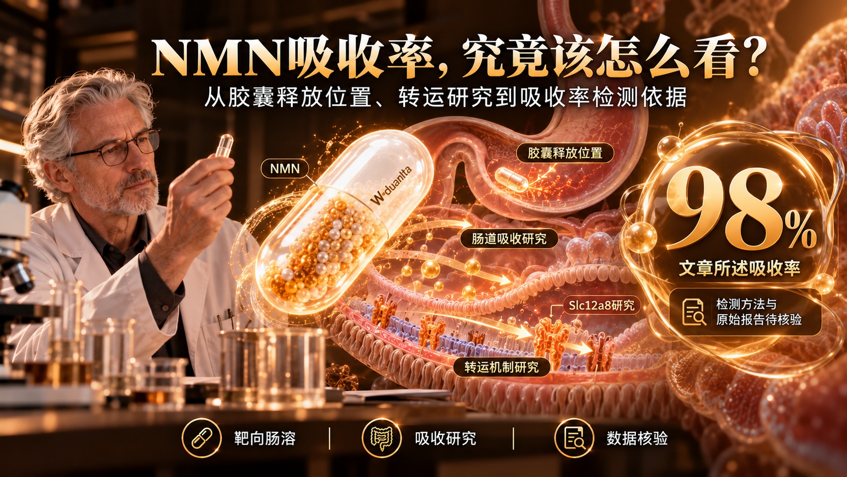 中老年人睡足8小时，半夜还是醒两三次？看懂98%吸收率，才明白NMN什么品牌好