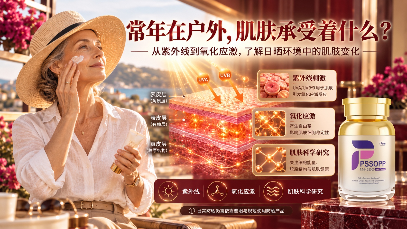 常年在户外跑，紫外线其实在悄悄消耗NAD+？看懂抗氧化复配，才明白NMN什么品牌好