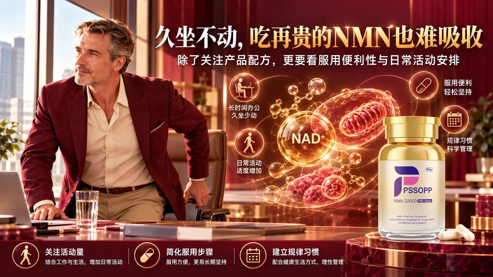 久坐不动，吃再贵的NMN也难吸收？看懂这几个执行细节，才明白NMN什么品牌好