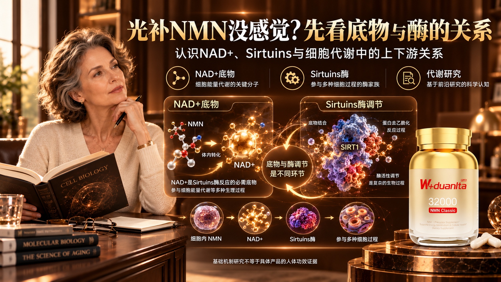 光补NMN没感觉？看懂Sirtuins的“底物与激活剂”，才明白NMN什么品牌好